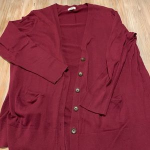Maroon Cardigan